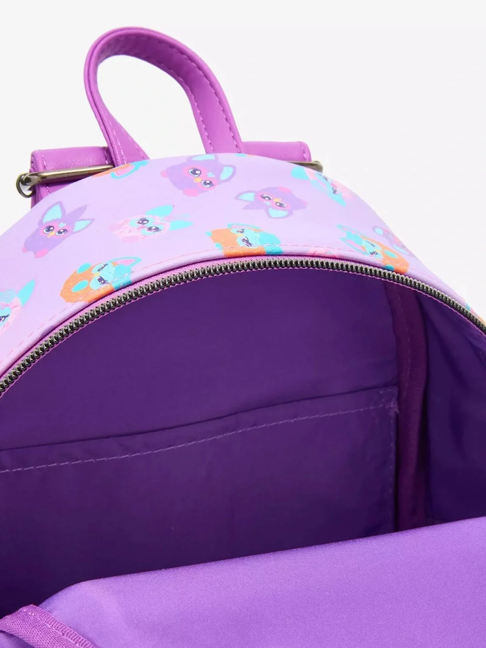 Loungefly Furby Friends Pink & Purple All Over Print Mini Backpack